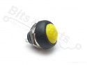 Push button contact round ball 12mm yellow 250V/1A